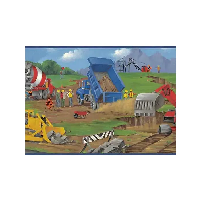 Construction Site Wallpaper Border CK83161B 