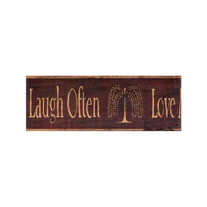 Laugh Often Live Well Wall paper Border