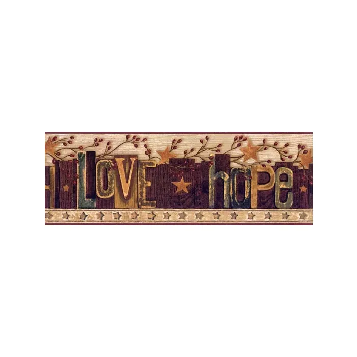 Hope Faith Love Wallpaper Border