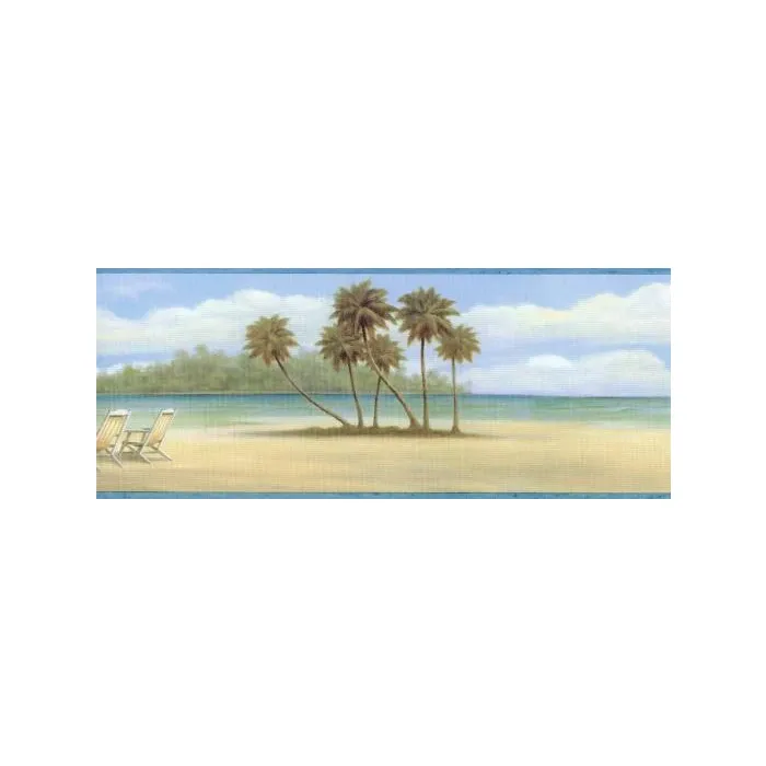 Beach Chair Wallpaper Border