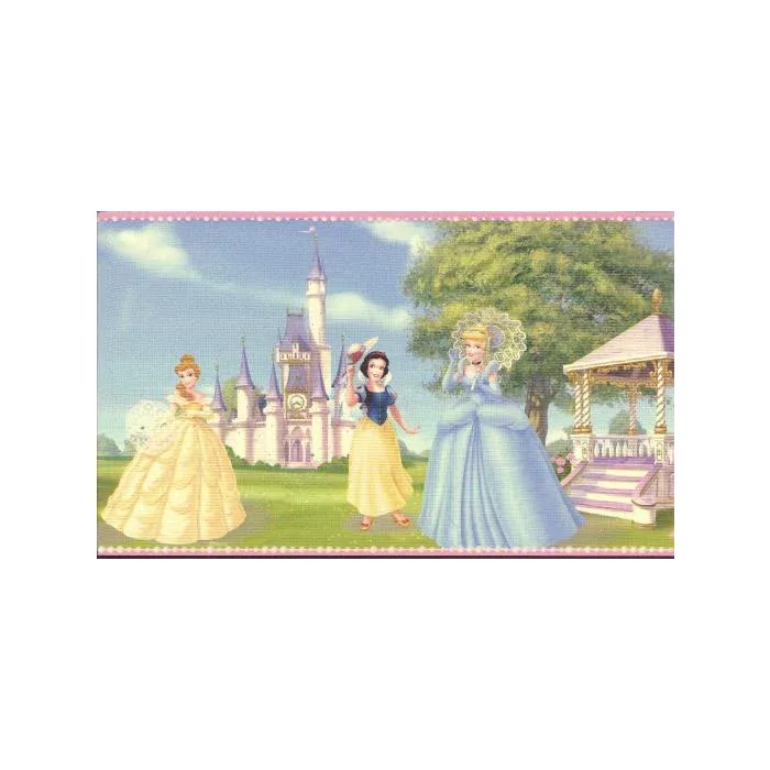 Disneys Princess Castle Wallpaper Border