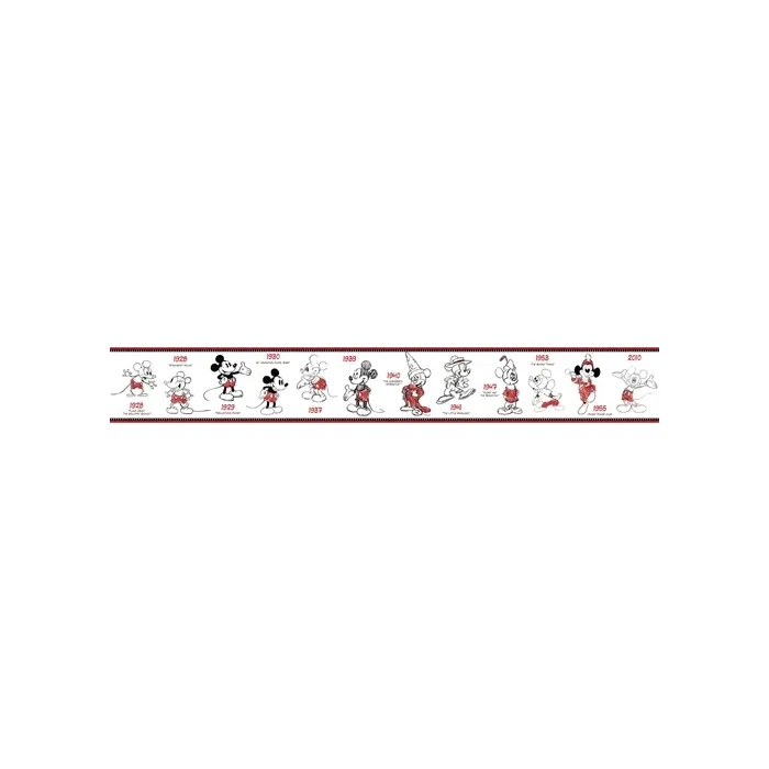 Disneys Mickey Mouse 1928 - 2010 Wallpaper Border