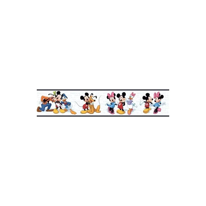 Disney Mickey Mouse & Friends Wallpaper Border - White
