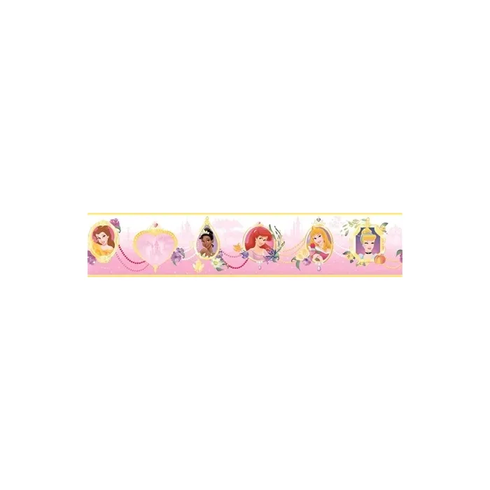 Disneys Princess Frames White Wallpaper Border