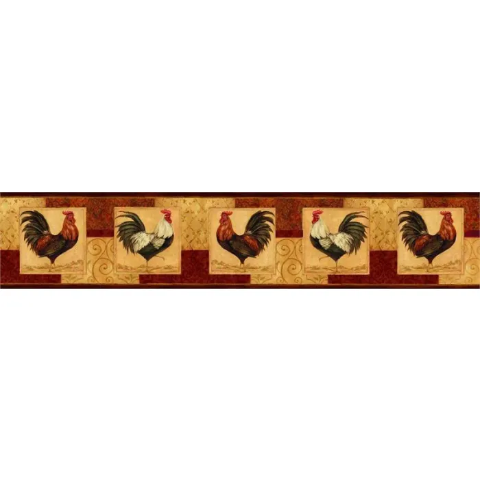 Mustard Rise and Shine Wallpaper Border - 2 Left
