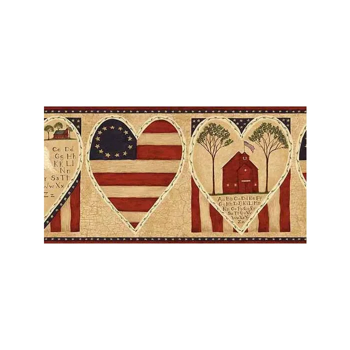 Schoolhouse Angel Wallpaper Border