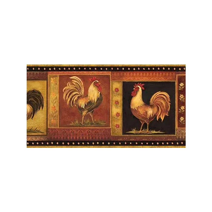 Gypsy Rooster Wallpaper Border