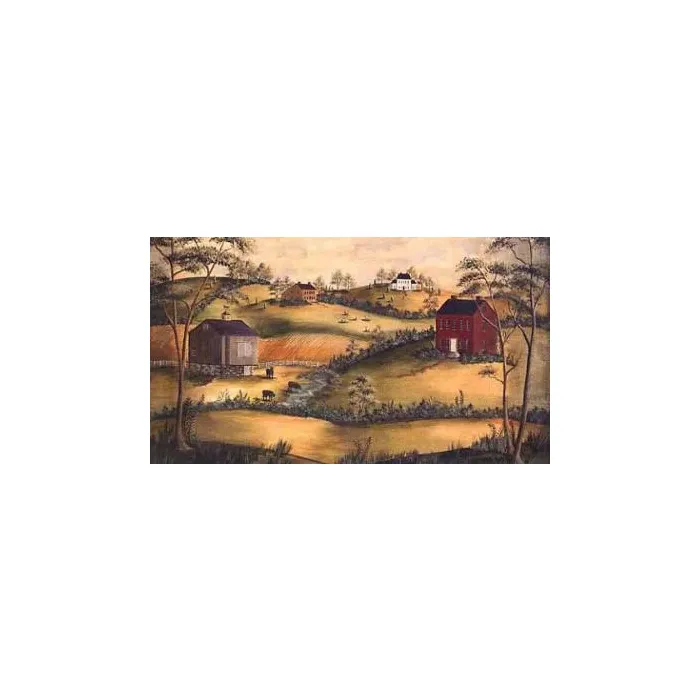 Country Farm Scenic Wallpaper Mural