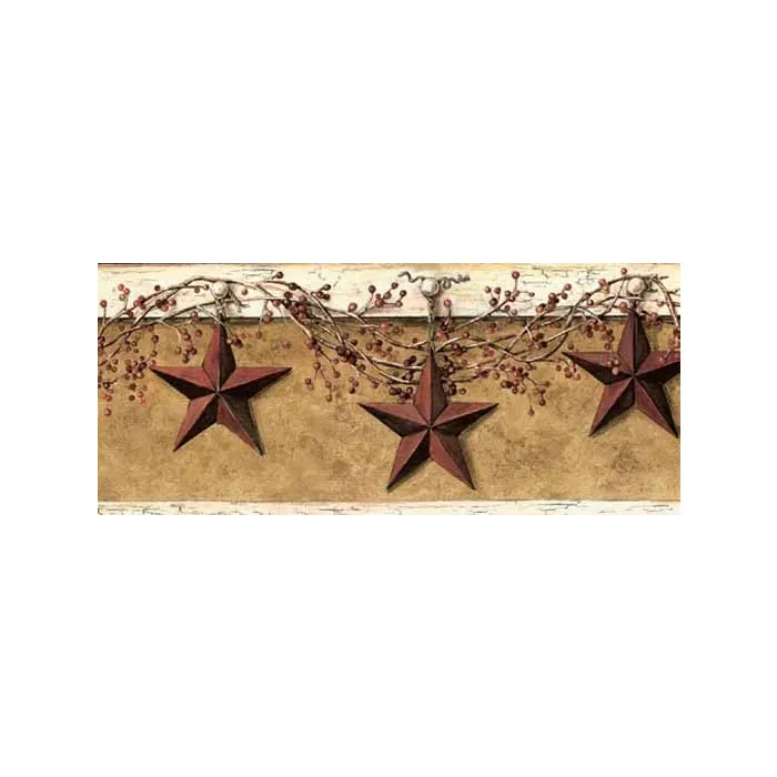 Barn Star and Pip Berry Wallpaper Border