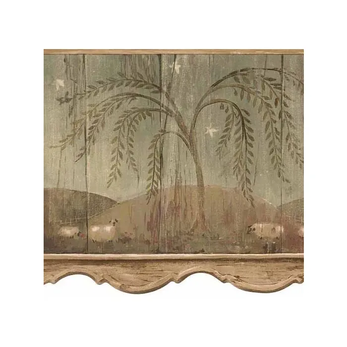 Pineapple Sage Wallpaper Border