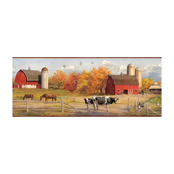 American Farmer Wallpaper Border - Chesapeake Wallcovering