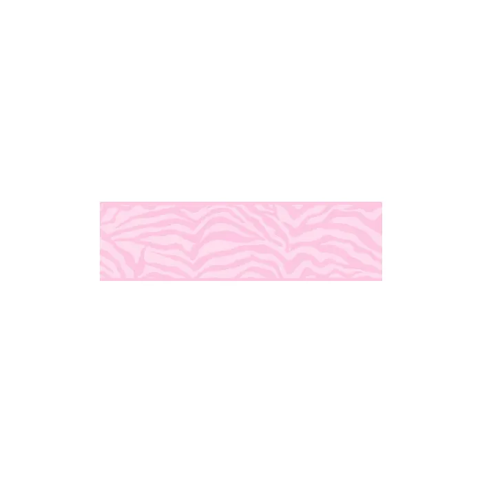 Girly Glam Pink and White Zebra Print Wall Paper Border