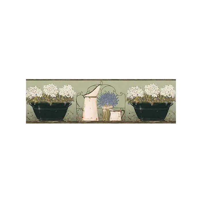 Memory Lane Hydrangea Wallpaper Border