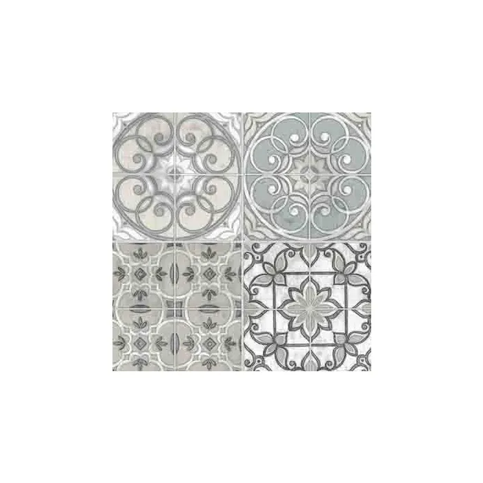 Floral Mosaic Tile Wallpaper - Norwall Wallcoverings