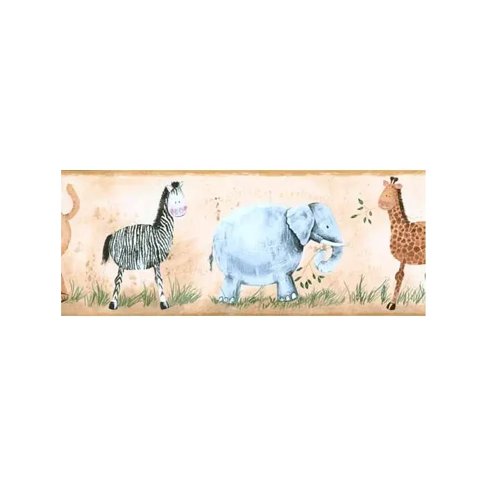 Baby Zoo Animals Wallpaper Border- 5 Rolls Left