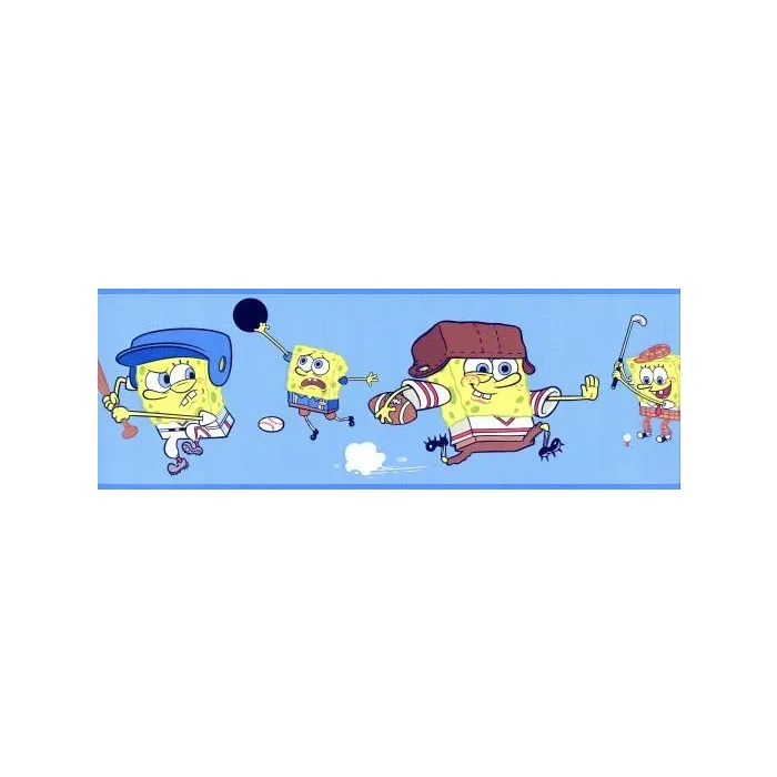 SpongeBob Sports Wallpaper Border