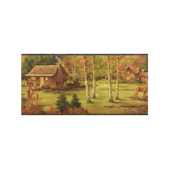 Fall Deer Wallpaper Border