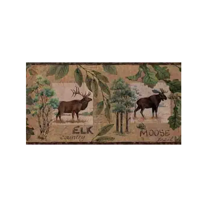 Wildlife Crossing Wallpaper Border