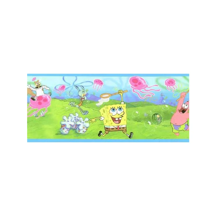 SpongeBob Bubbles Wallpaper Border