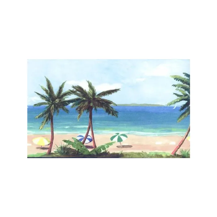 Beach Paradise Wallpaper Border