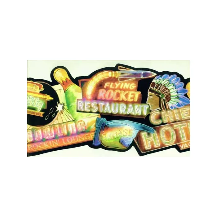 Neon Sign Wallpaper Border