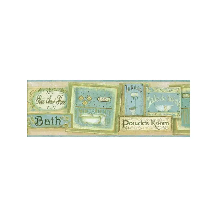 Powder Room Wallpaper Border OSP05011B 