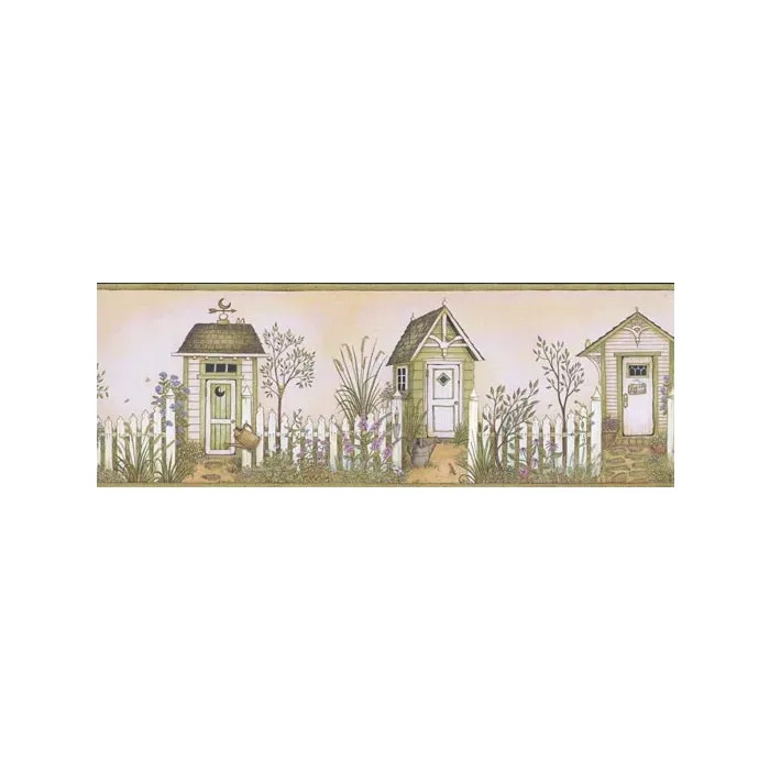 Victoriana Outhouse Wallpaper Border OSP05081B