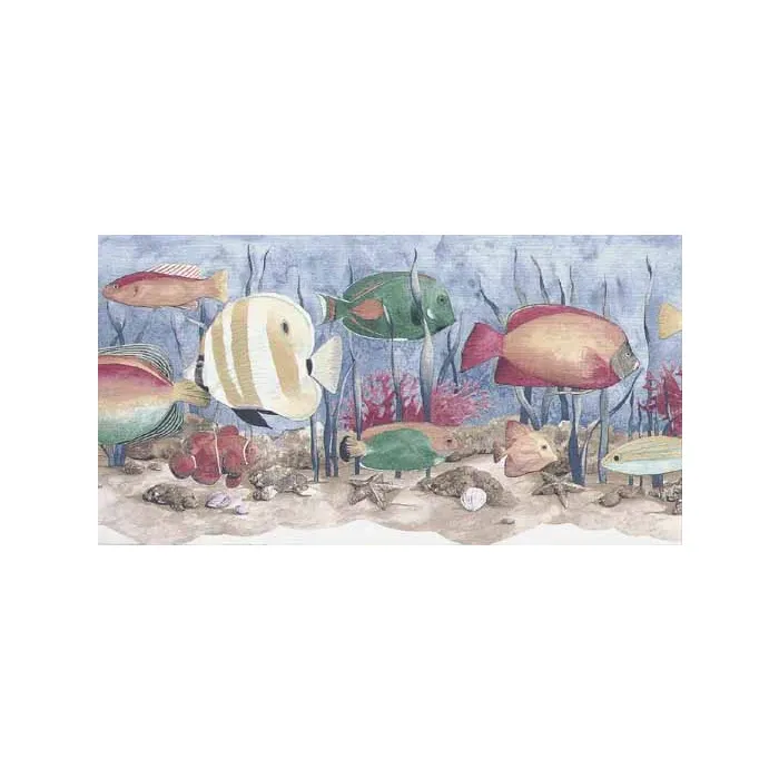 Sea Life Tropical Fish Wallpaper Border