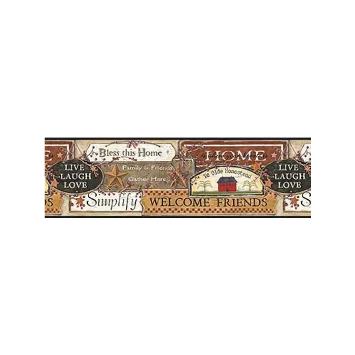 Black Country Signs Wallpaper Border