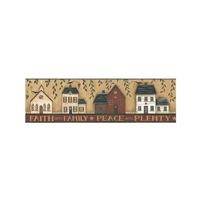 Peace and Plenty Wallpaper Border