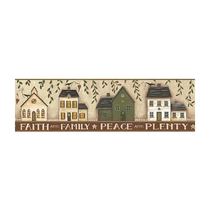 Peace Pride Plenty Wallpaper Border