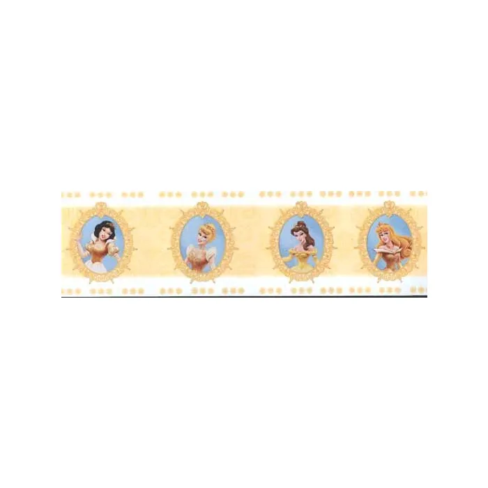 Disneys Princess Yellow Wallpaper Border PDCLBDR3