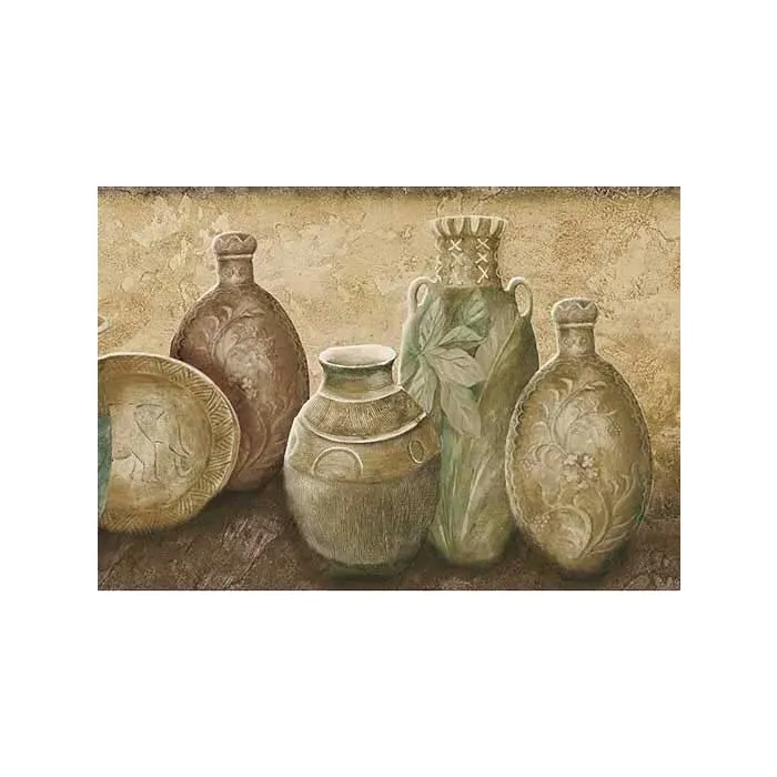 Bronze Vase Wallpaper Border