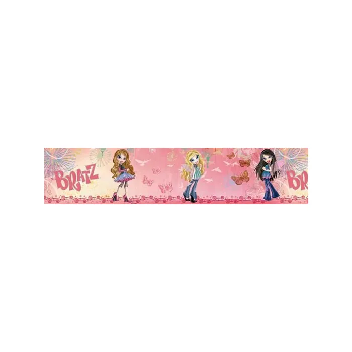 Pink Bratz Fashion Pixiez Wallpaper Border PS93720B