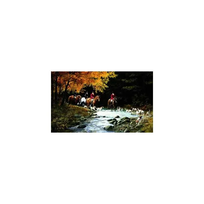 Traditional Hunt Scene Mural