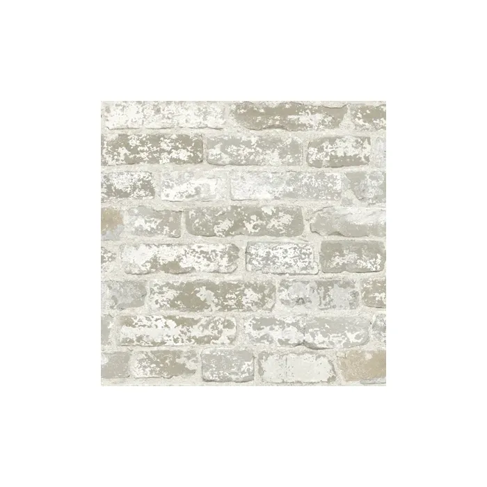 Up the Wall Beige Gray Wallpaper