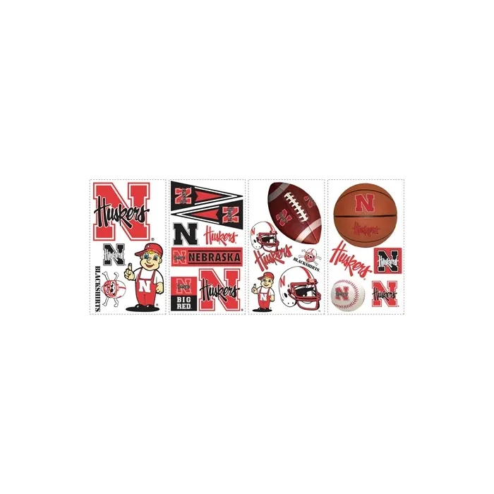 University of Nebraska Peel and Stick Appliques