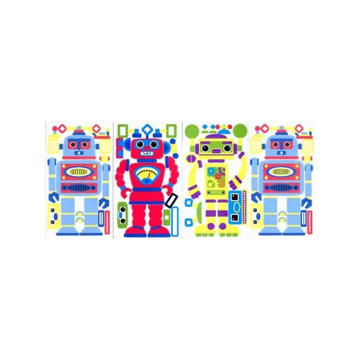Build Your Own Robot Peel and Stick Appliques