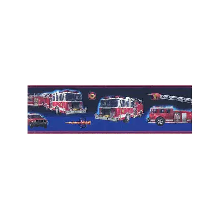 Fire Brigade Peel and Stick Wallpaper Border