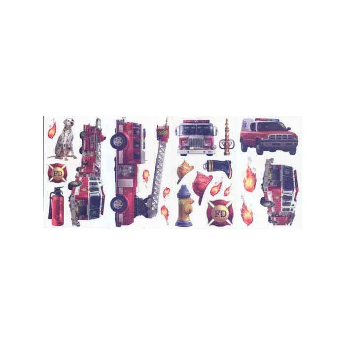 Fire Brigade Peel and Stick Appliques