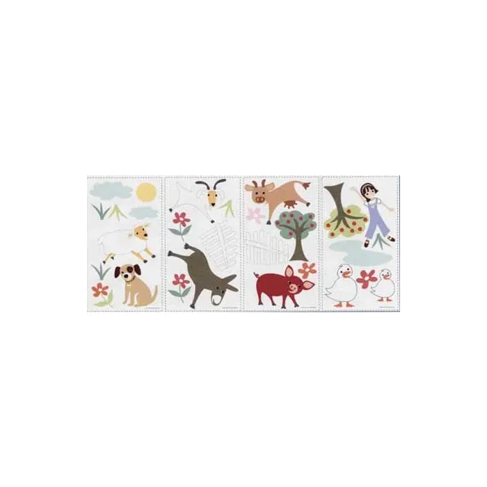 Gems Friends Farm Wall Peel and Stick Appliques