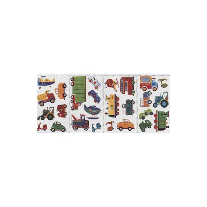 Transportation Peel and Stick Appliques