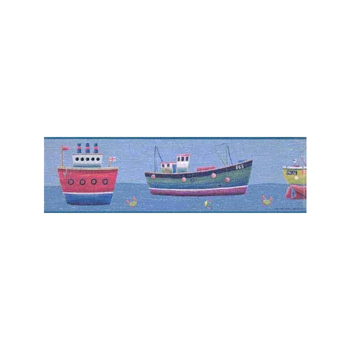 Nautical Boat Peel and Stick Wallpaper Border