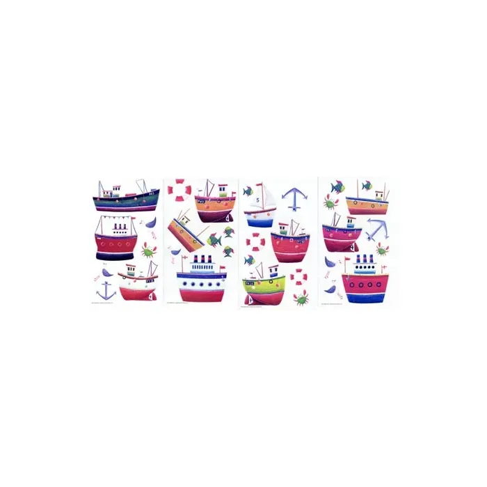 Boat Nautical Peel and Stick Appliques