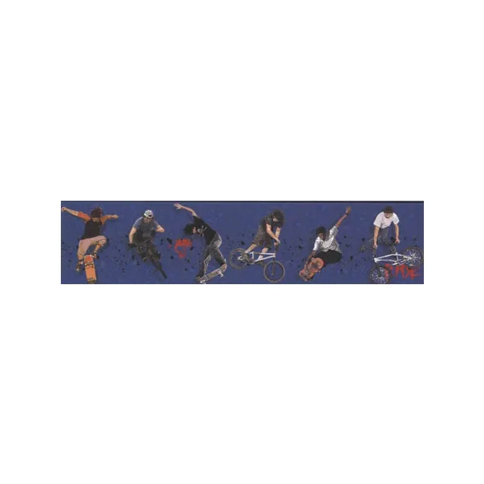Extreme Sports Peel and Stick Wall Paper Border