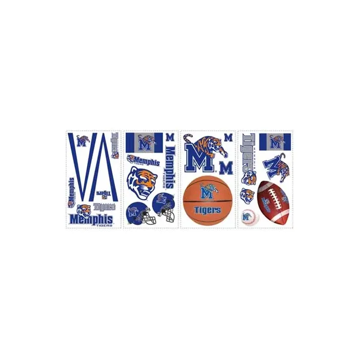 University of Memphis Tigers Peel and Stick Appliques