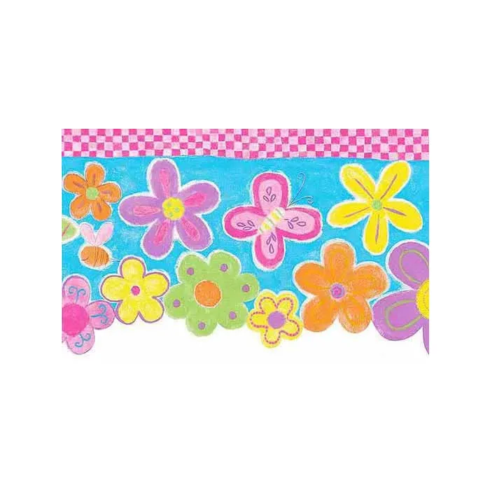 Flower Power Wallpaper Border