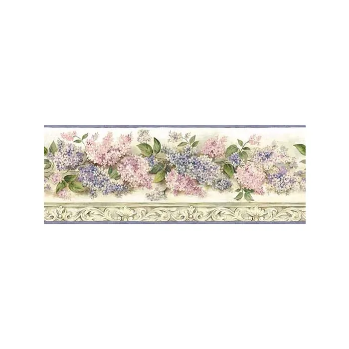 Heirloom Lilac Wall Paper Border SM20043B