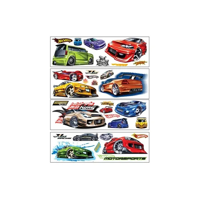 Hot Wheels Wall Appliques