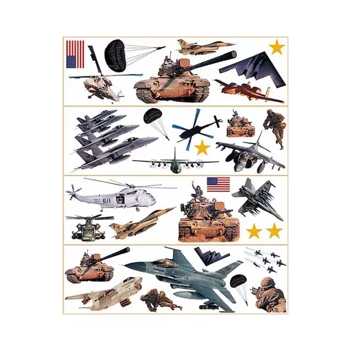 Military Peel and Stick Cutouts ST96411